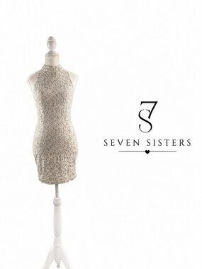 Seven Sisters Lace Halter Dress – Small